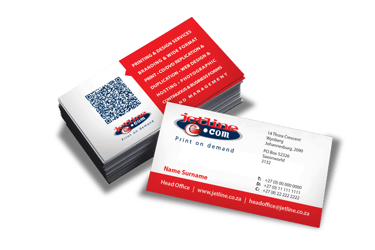 Jetline print on demand business cards